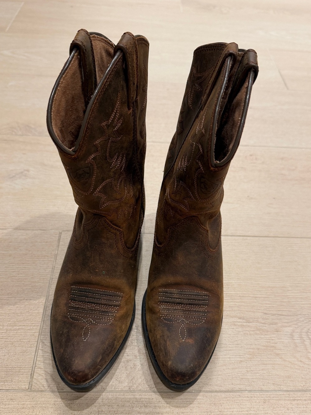 Ariat Kids Brown Embroidered Western Boots